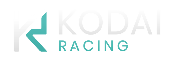 KODAI Racing logo with full logotype, transparent background PNG for sim racing DIY brand and custom gear projects