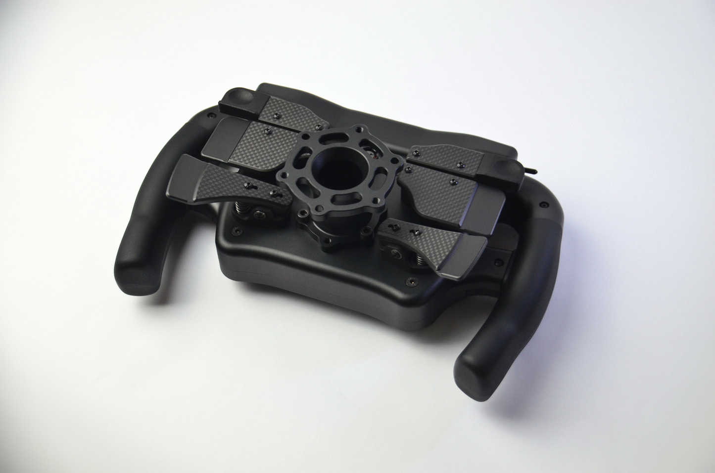 High-end MF1 Formula sim racing wheel with rotary encoders, paddles, and RGB buttons for ultimate performance