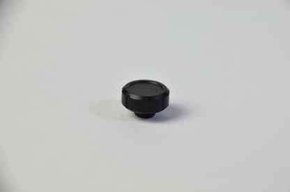 Black anodized aluminium switch knobs for sim racing DIY projects. 