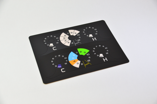 Premium PET decal sheet for the MF1 DIY Project, designed for durability and professional results.