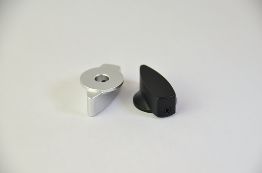 Coloured anodized aluminium rotary knob designed for use with the MF1 DIY project
