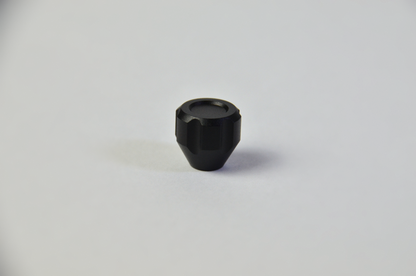 Black anodized aluminium switch knobs for sim racing DIY projects. 