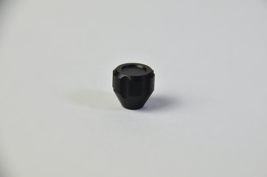 Black anodized aluminium switch knobs for sim racing DIY projects. 